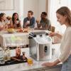 imageAntarctic Star Nugget Ice Maker Countertop 35lbs24H Ice Machine Soft Chewable Sonic Ice SelfCleaning Fast Ice Ready in 8 Minutes Compact Design with Handle Stainless Steel SilverStainless Steel Silver