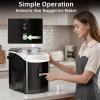 imageAntarctic Star Nugget Ice Maker Countertop 35lbs24H Ice Machine Soft Chewable Sonic Ice SelfCleaning Fast Ice Ready in 8 Minutes Compact Design with Handle Stainless Steel SilverStainless Steel Black