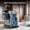imageAntarctic Star Nugget Ice Maker Countertop 35lbs24H Ice Machine Soft Chewable Sonic Ice SelfCleaning Fast Ice Ready in 8 Minutes Compact Design with Handle Stainless Steel SilverStainless Steel Black