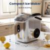 imageAntarctic Star Nugget Ice Makers Countertop with Handle 35lbsDay Portable Sonic Ice Machine with AutoCleaning Basket and Scoop for HomeKitchenOfficeCampingStainless Steel Silver