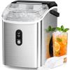 imageAntarctic Star Nugget Ice Maker Countertop 35lbs24H Ice Machine Soft Chewable Sonic Ice SelfCleaning Fast Ice Ready in 8 Minutes Compact Design with Handle Stainless Steel SilverStainless Steel Silver