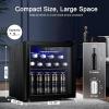 imageAntarctic Star 12 Bottle 48 Can Beverage Refrigerator Cooler  Mini Fridge Glass Door for Beer Soda Drinks or WineFreestanding Beverage Fridge for Home and Bar with Adjustable Shelving 13 Cu Ft