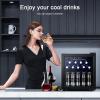 imageAntarctic Star 12 Bottle 48 Can Beverage Refrigerator Cooler  Mini Fridge Glass Door for Beer Soda Drinks or WineFreestanding Beverage Fridge for Home and Bar with Adjustable Shelving 13 Cu Ft
