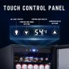imageAntarctic Star 145 Can Wine CoolerCabinet Beverage Refrigerator Freestanding Small Wine Cellar for Soda Beer Counter Top Bar Fridge Quiet Operation Compressor Digital Door Black Glass 44CuFt