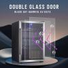 imageAntarctic Star 145 Can Wine CoolerCabinet Beverage Refrigerator Freestanding Small Wine Cellar for Soda Beer Counter Top Bar Fridge Quiet Operation Compressor Digital Door Black Glass 44CuFt