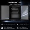 imageAntarctic Star 17 cuftBeverage Refrigerator Small Mini Fridge 68 Canwith Glass Door Freestanding Small Fridge with Electronic Temperature Control for Home Barblack