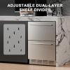imageAntarctic Star 24 Inch Outdoor Beverage Refrigerator Double Drawer Stainless Steel Mini Fridge 145 Cans Builtin or Freestanding Undercounter Wine Cooler for Home amp Patio 3250F Silver