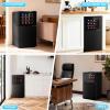 imageAntarctic Star 26 Cu Ft Mini Fridge with Freezer Compact Refrigerator with Temperature Control Reversible Door LED Light Energy Efficient for HomeOfficeBarBedroomBlack
