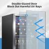 imageAntarctic Star 26 Cu Ft Mini Fridge with Freezer Compact Refrigerator with Temperature Control Reversible Door LED Light Energy Efficient for HomeOfficeBarBedroomSliver