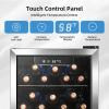 imageAntarctic Star 26 Cu Ft Mini Fridge with Freezer Compact Refrigerator with Temperature Control Reversible Door LED Light Energy Efficient for HomeOfficeBarBedroomSliver