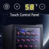 imageAntarctic Star 26 cuft Wine CoolerCellar Mini Beverage Refrigerator for Wine Beer Soda Clear Front Glass Door Small Drink Touch Screen for Bar Office Home with Quiet Compressor Freestanding