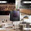 imageAntarctic Star 26 cuft Wine CoolerCellar Mini Beverage Refrigerator for Wine Beer Soda Clear Front Glass Door Small Drink Touch Screen for Bar Office Home with Quiet Compressor Freestanding