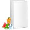 imageAntarctic Star 32 CuFt Mini Fridge with Freezer Small Refrigerators with Adjustable Thermostat Low Noise Energy Saving Compact Refrigerators for College Dorm Office Apartment Stainless SteelWHITE