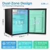 imageAntarctic Star 32 CuFt Mini Fridge with Freezer Small Refrigerators with Adjustable Thermostat Low Noise Energy Saving Compact Refrigerators for College Dorm Office Apartment Stainless SteelSTAINLESS STEEL