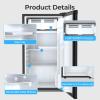 imageAntarctic Star 32 CuFt Mini Fridge with Freezer Small Refrigerators with Adjustable Thermostat Low Noise Energy Saving Compact Refrigerators for College Dorm Office Apartment Stainless SteelBLACK