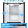 imageAntarctic Star 32 CuFt Mini Fridge with Freezer Small Refrigerators with Adjustable Thermostat Low Noise Energy Saving Compact Refrigerators for College Dorm Office Apartment Stainless SteelSTAINLESS STEEL
