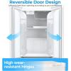 imageAntarctic Star 32 CuFt Mini Fridge with Freezer Small Refrigerators with Adjustable Thermostat Low Noise Energy Saving Compact Refrigerators for College Dorm Office Apartment Stainless SteelWHITE