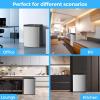 imageAntarctic Star 32 CuFt Mini Fridge with Freezer Small Refrigerators with Adjustable Thermostat Low Noise Energy Saving Compact Refrigerators for College Dorm Office Apartment Stainless SteelSTAINLESS STEEL