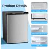 imageAntarctic Star 32 CuFt Mini Fridge with Freezer Small Refrigerators with Adjustable Thermostat Low Noise Energy Saving Compact Refrigerators for College Dorm Office Apartment Stainless SteelSTAINLESS STEEL