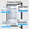 imageAntarctic Star 32 CuFt Mini Fridge with Freezer Small Refrigerators with Adjustable Thermostat Low Noise Energy Saving Compact Refrigerators for College Dorm Office Apartment Stainless SteelSTAINLESS STEEL