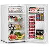 imageAntarctic Star 45 CuFt Compact Refrigerator with FreezerMini Fridge Single Door with Adjustable ThermostatRemovable Glass Shelves for ApartmentDormOfficeBLACKWHITE