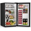 imageAntarctic Star 45 CuFt Compact Refrigerator with FreezerMini Fridge Single Door with Adjustable ThermostatRemovable Glass Shelves for ApartmentDormOfficeBLACKBLACK