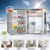 imageAntarctic Star 45 CuFt Compact Refrigerator with FreezerMini Fridge Single Door with Adjustable ThermostatRemovable Glass Shelves for ApartmentDormOfficeBLACKBLACK