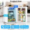 imageAntarctic Star 45 CuFt Compact Refrigerator with FreezerMini Fridge Single Door with Adjustable ThermostatRemovable Glass Shelves for ApartmentDormOfficeBLACKWHITE
