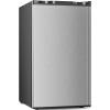imageAntarctic Star 45 CuFt Compact Refrigerator with FreezerMini Fridge Single Door with Adjustable ThermostatRemovable Glass Shelves for ApartmentDormOfficeBLACKSILVER