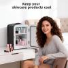 imageAntarctic Star 4L6 Can Portable Mini FridgePersonal Compact RefrigeratorSmall Cooler for FoodDrinks or Skin Care ACDC for Bedroom Car Office amp Dorm BlackBlack