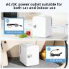 imageAntarctic Star 4L6 Can Portable Mini FridgePersonal Compact RefrigeratorSmall Cooler for FoodDrinks or Skin Care ACDC for Bedroom Car Office amp Dorm BlackWhite