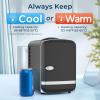 imageAntarctic Star 4L6 Cans Compact RefrigeratorPortable Mini Fridge Skin CareCooler and Warmer for BedroomCarOffice amp Dorm Small Cooler for CosmeticsBeverageFoodPINKBlack