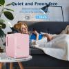 imageAntarctic Star 4L6 Cans Compact RefrigeratorPortable Mini Fridge Skin CareCooler and Warmer for BedroomCarOffice amp Dorm Small Cooler for CosmeticsBeverageFoodPINKPink