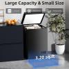 imageAntarctic Star 70 Cu ft Chest Freezer 68to 4 Free Standing Top open Door Compact Freezer with Adjustable Temperature Defrost Water DrainPower Saving WhiteBlack