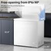 imageAntarctic Star 70 Cu ft Chest Freezer 68to 4 Free Standing Top open Door Compact Freezer with Adjustable Temperature Defrost Water DrainPower Saving WhiteWhite