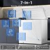 imageAntarctic Star 70 Cu ft Chest Freezer 68to 4 Free Standing Top open Door Compact Freezer with Adjustable Temperature Defrost Water DrainPower Saving WhiteWhite