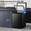 imageAntarctic Star 70 Cu ft Chest Freezer 68to 4 Free Standing Top open Door Compact Freezer with Adjustable Temperature Defrost Water DrainPower Saving WhiteBlack