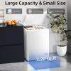 imageAntarctic Star 70 Cu ft Chest Freezer 68to 4 Free Standing Top open Door Compact Freezer with Adjustable Temperature Defrost Water DrainPower Saving WhiteWhite
