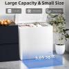 imageAntarctic Star 70 Cu ft Chest Freezer 68to 4 Free Standing Top open Door Compact Freezer with Adjustable Temperature Defrost Water DrainPower Saving WhiteWhite