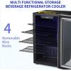 imageAntarctic Star Beverage Refrigerator Cooler  120 Can Mini Fridge Glass Door for Soda Beer or Wine Small Drink Dispenser Clear Front for Home Office or Bar32 cuft