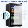 imageAntarctic Star Beverage Refrigerator Cooler  120 Can Mini Fridge Glass Door for Soda Beer or Wine Small Drink Dispenser Clear Front for Home Office or Bar32 cuft