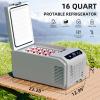 imageAntarctic Star Car Refrigerator 12 Volt Car Fridge 16 QT Portable Freezer Compressor Electric Cooler For Car Control Panel with Lock 468 12V DC amp 100V AC for CarRVCampingTravel