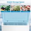 imageAntarctic Star Chest Freezer 100 Cubic Feet Compact Freezer with 3 Removable Baskets Free Standing Top Open Door Deep Freezer 7Level Adjustable Temperature WhiteWhite
