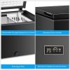 imageAntarctic Star Chest Freezer 100 Cubic Feet Compact Freezer with 3 Removable Baskets Free Standing Top Open Door Deep Freezer 7Level Adjustable Temperature WhiteBlack