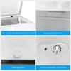 imageAntarctic Star Chest Freezer 100 Cubic Feet Compact Freezer with 3 Removable Baskets Free Standing Top Open Door Deep Freezer 7Level Adjustable Temperature WhiteWhite