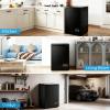 imageAntarctic Star Chest Freezer 100 Cubic Feet Compact Freezer with 3 Removable Baskets Free Standing Top Open Door Deep Freezer 7Level Adjustable Temperature WhiteBlack
