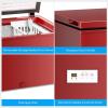 imageAntarctic Star Chest Freezer 100 Cubic Feet Compact Freezer with 3 Removable Baskets Free Standing Top Open Door Deep Freezer 7Level Adjustable Temperature WhiteRed