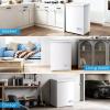 imageAntarctic Star Chest Freezer 100 Cubic Feet Compact Freezer with 3 Removable Baskets Free Standing Top Open Door Deep Freezer 7Level Adjustable Temperature WhiteWhite