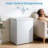 imageAntarctic Star Chest Freezer 100 Cubic Feet Compact Freezer with 3 Removable Baskets Free Standing Top Open Door Deep Freezer 7Level Adjustable Temperature WhiteWhite