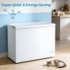 imageAntarctic Star Chest Freezer 100 Cubic Feet Compact Freezer with 3 Removable Baskets Free Standing Top Open Door Deep Freezer 7Level Adjustable Temperature WhiteWhite
